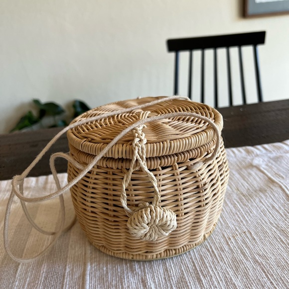 ZARA Raffia Basket Handbag - Picture 7 of 11